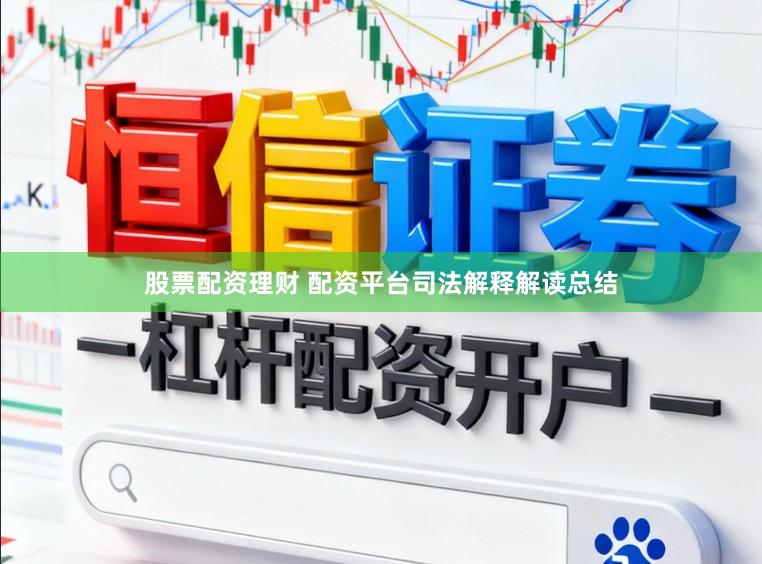 股票配资理财 配资平台司法解释解读总结
