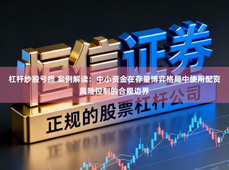 杠杆炒股亏损 案例解读：中小资金在存量博弈格局中使用配资风险控制的合规边界
